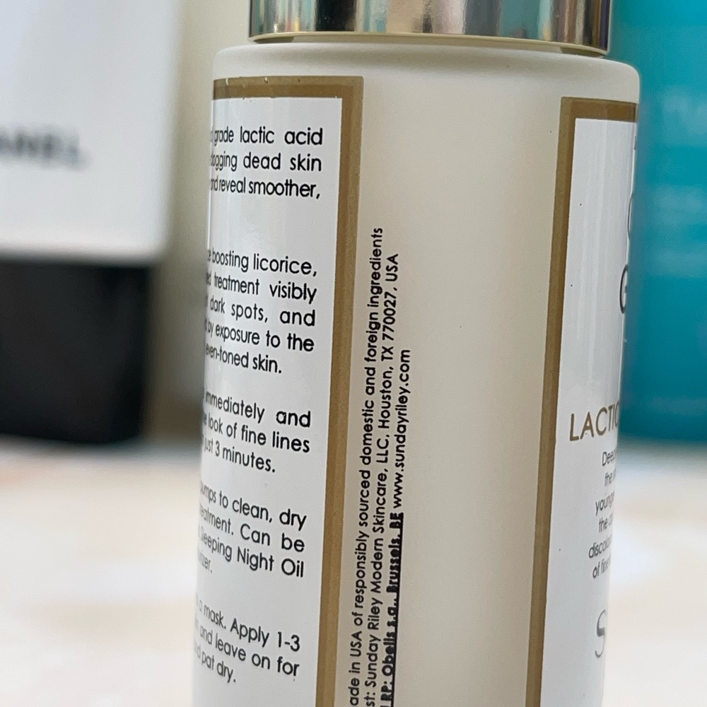 Sunday Riley ~ ‘ALL-IN-ONE LACTIC ACID TREATMENT’ ~ FS ~> 1.0 oz./30 ml ~ NWOB - Picture 10 of 15